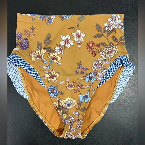 LN Skinny dippers swimsuit bathing Anastasia bikini top and daisy duke bottom S - Picture 3 of 10